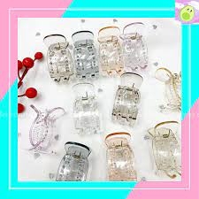 KẸP GẮP 2 NÚT TRẮNG TRÒN HANDMADE