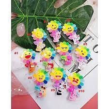 KẸP MÁI HOA MẶT CƯỜI (1 VỈ=10 CÁI)
