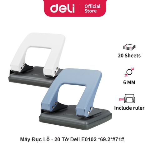 Máy Đục Lỗ - 20 Tờ DELI E0102