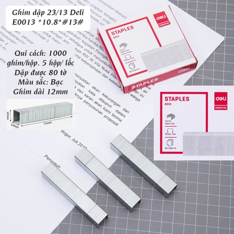 Ghim Dập 23/13 DELI E0013