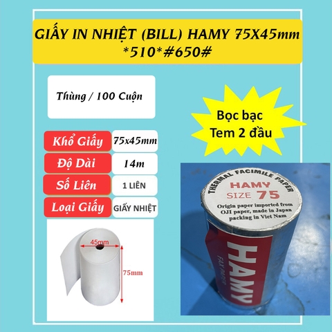 Giấy In Bill Hà My - 80x80