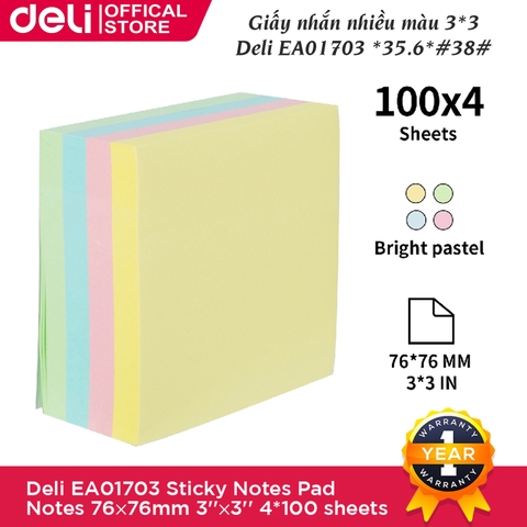 Giấy nhắn 3*3 DELI EA01703