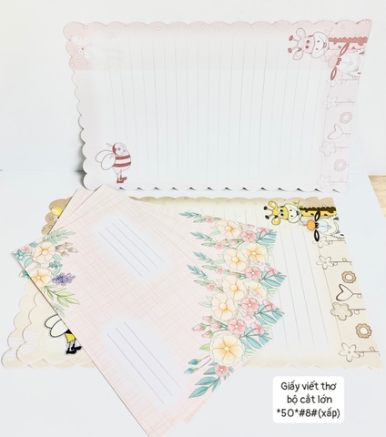 Giấy Viết Thơ Bộ Cắt Lớn *50*