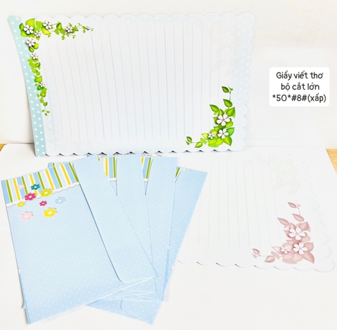 Giấy Viết Thơ Bộ Cắt Lớn *50*