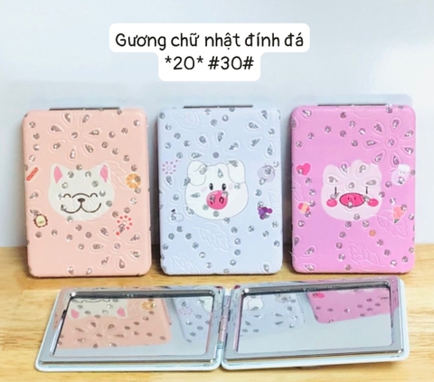 Gương chữ nhật đính đá *20*