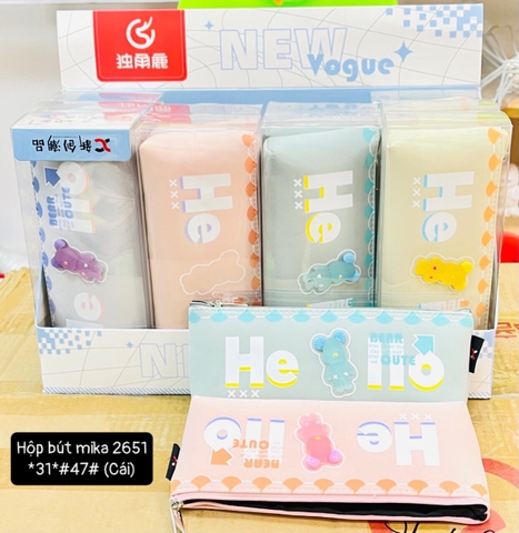 Hộp bút mika 2651 *32*