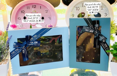 Hộp quà chữ nhật kính 29*21