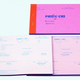 Phiếu Thu 1L Hồng (50 Tờ)