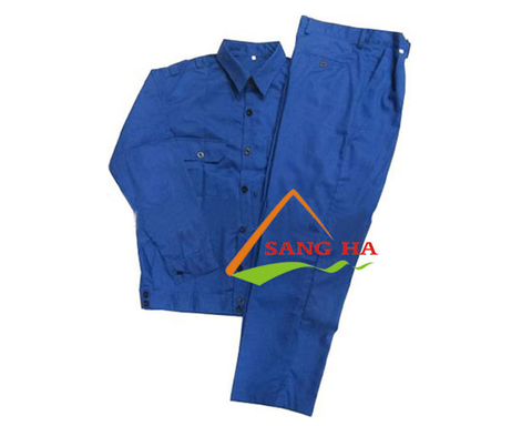 Quần Áo Bảo Hộ Kaki 35/65 Màu Xanh Đen Số 9