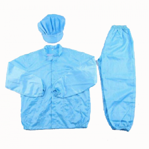 Quần Áo Chống Tĩnh Điện, Bộ Rời, Size XL, Màu Xanh