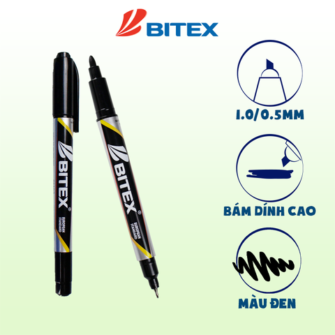 Bút lông dầu CD mực xanh PM02 BITEX ( 10cây - hộp)