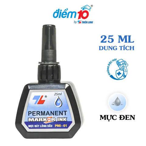 Mực Bút Lông Dầu Thiên Long PMI-01 (Đỏ - Xanh)