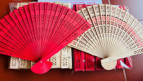 Quạt gỗ - Trắng M134