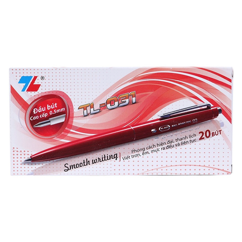 Bút Bi Thiên Long TL 031 Đen - Hộp