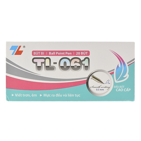 Bút Bi Thiên Long TL 061 Đen - Hộp