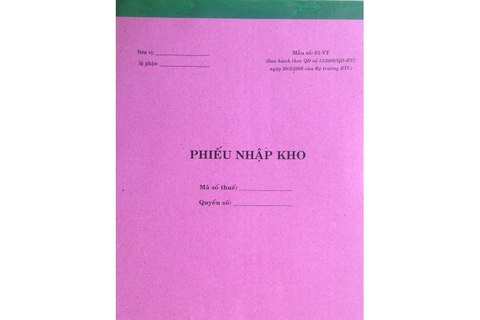 Phiếu Nhập Kho 3L A5 (50 Bộ)