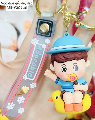 Móc khóa gấu dây dẻo *25*