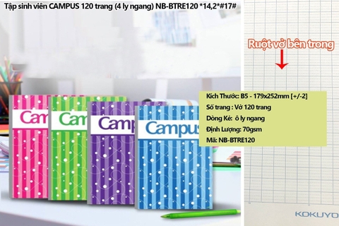 Tập sinh viên CAMPUS 200 trang