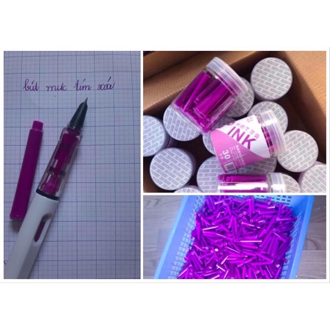Ống mực tẩy được 0025 (Ống) - xanh - Hộp 30