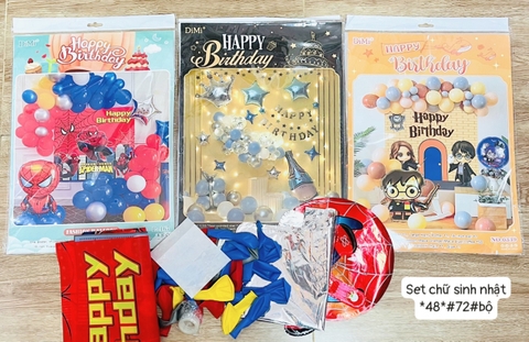 Set chữ sinh nhật (Bộ)