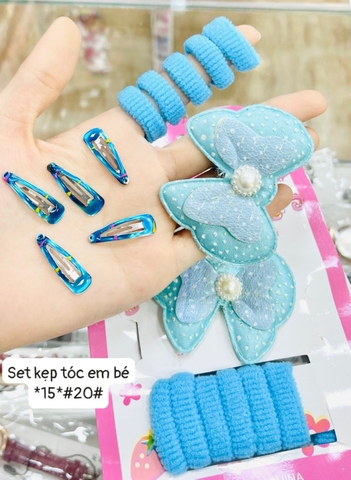 Set kẹp tóc em bé *15* (Bộ)