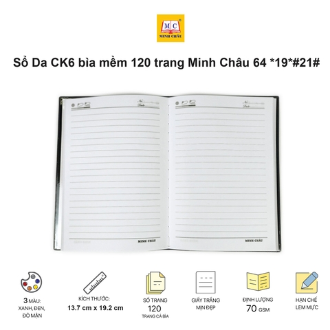 Sổ CK8 bìa mềm 200 trang MC 87