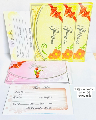 Thiệp Mời Bao Thư Tân Gia *8*