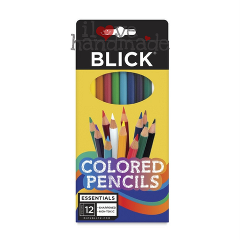 HỘP BÚT CHÌ MÀU MỸ THUẬT 12 CÂY BLICK COLORED PENCILS KHÔNG ĐỘC HẠI