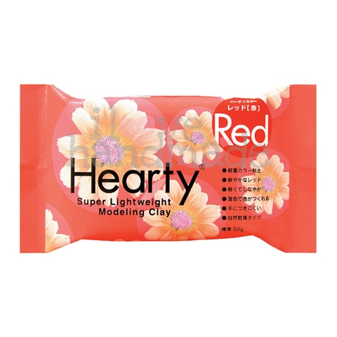 Đất sét nặn tự khô Nhật Bản Hearty Red 50g