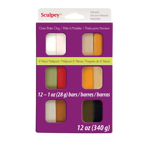 Sculpey® III 12 pc. Natural Multipack