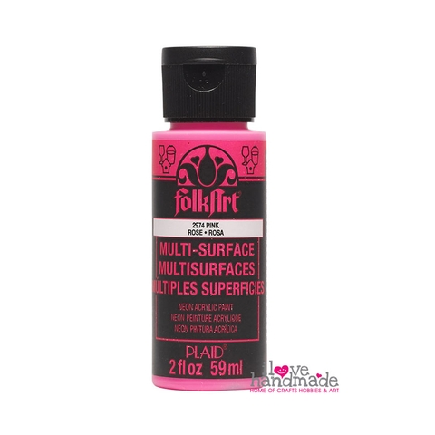 Màu Acrylic Folkart multi-surface Neon Glow acrylic 59ml