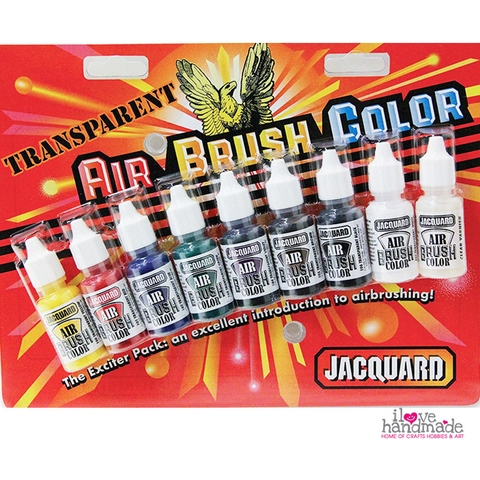 MÀU VẼ ĐA CHẤT LIỆU AIR BRUSH COLOR TRANSPARENT 9 MÀU-JAC9937