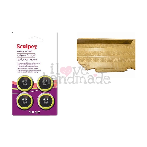 Bộ đầu lăn tạo hoa văn Sculpey Texture Wheels