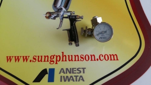 Đồng hồ áp lực AJR-02L-VG Anest Iwata air adjustment valve Made in Japan