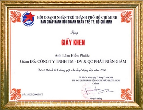 mau bang khen