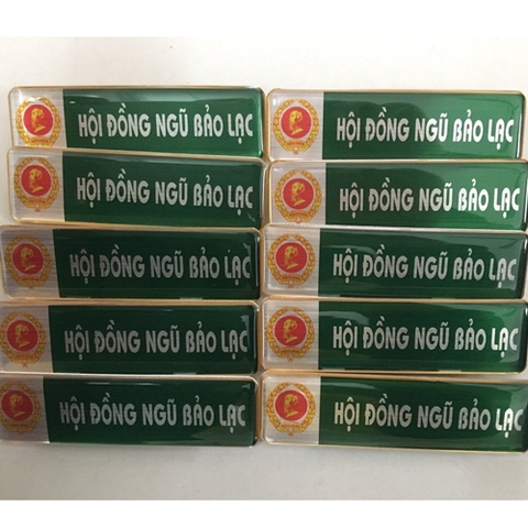 Biển tên, chức danh cài áo