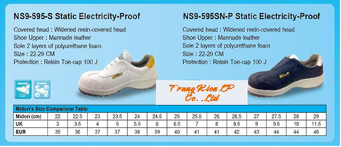 GIẦY BẢO HỘ MIDORI NS-9595-S