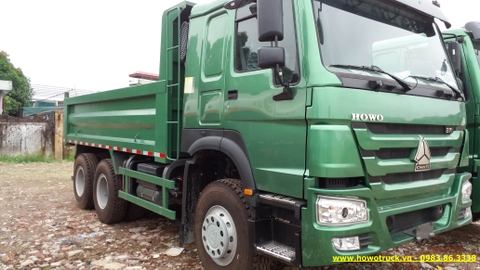 XE BEN HOWO 3 CHÂN, 336HP THÙNG ĐÚC TẢI TRỌNG CAO