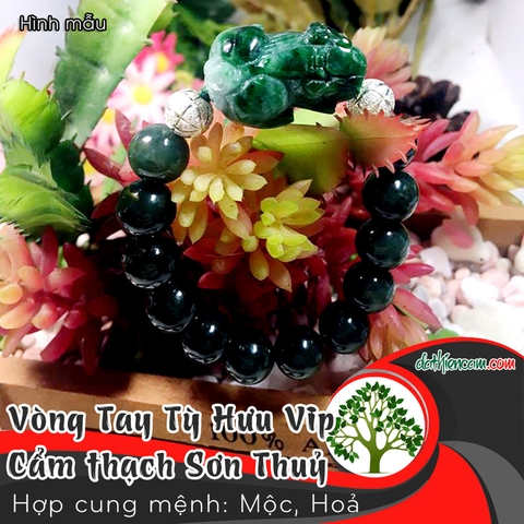 Vòng Tay Tỳ Hưu Cẩm Thạch