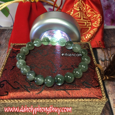 VÒNG TAY THẠCH ANH TÓC XANH