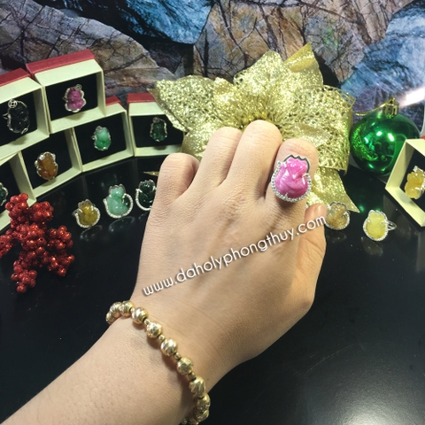 NHẪN HỒ LY ĐÁ RUBY