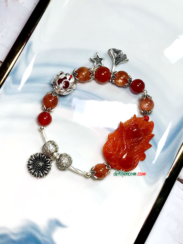 Vòng Tay Hồ Tiên Chúa Cẩm Thạch Huyết