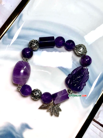 Vòng Tay Hồ Tiên Chúa Thạch Anh Tím