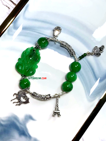 Vòng Tay Hồ Tiên Chúa Cẩm Thạch Sơn Thủy