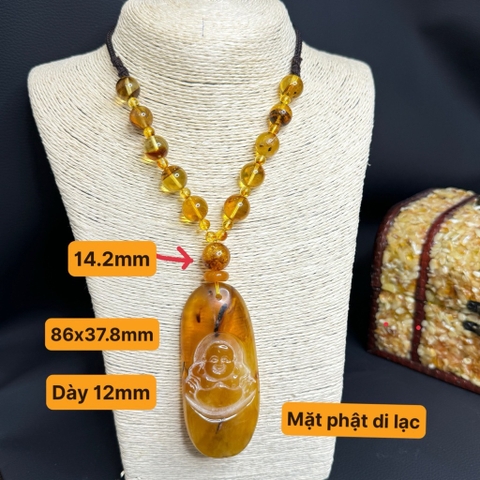 Vòng cổ mặt phật di lạc M03