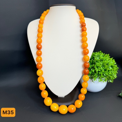 Vòng cổ mật lạp cổ dáng oliu M35