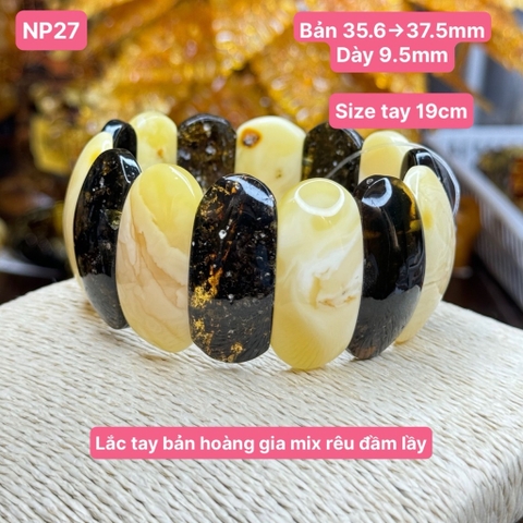 Lắc tay bản hoàng gia mix rêu đầm lầy NP37