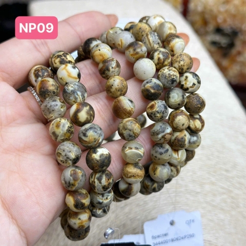 Lắc tay mộc phách nâu cam 9mm NP09