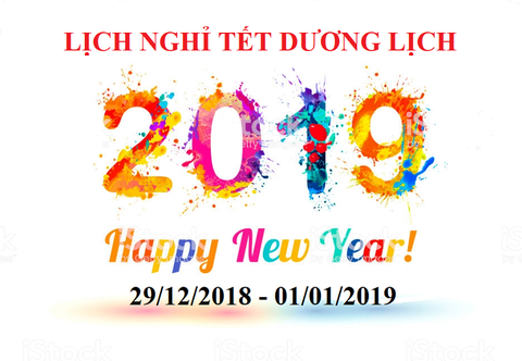 THÔNG BÁO NGHỈ TẾT DƯƠNG LỊCH 2019