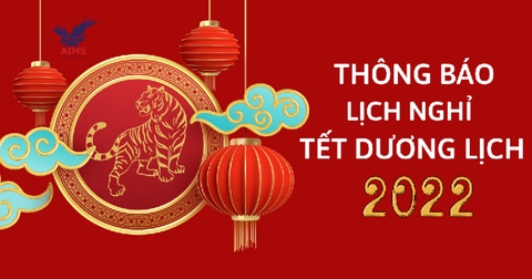 Lịch nghỉ tết dương lịch 2022